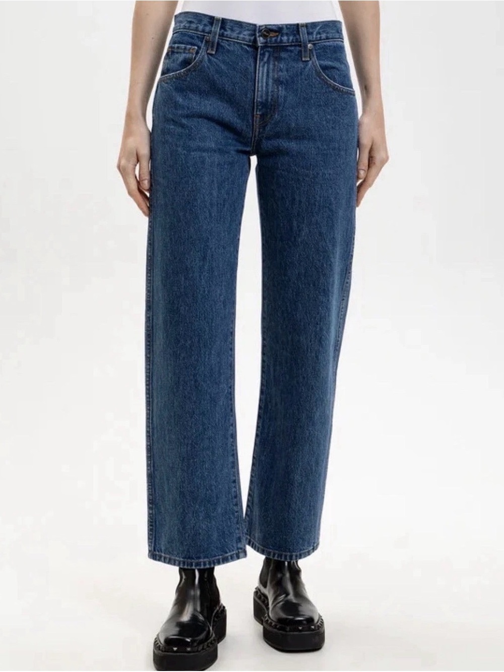 Sz27 KHAITE Kerrie Wide-Leg Jeans